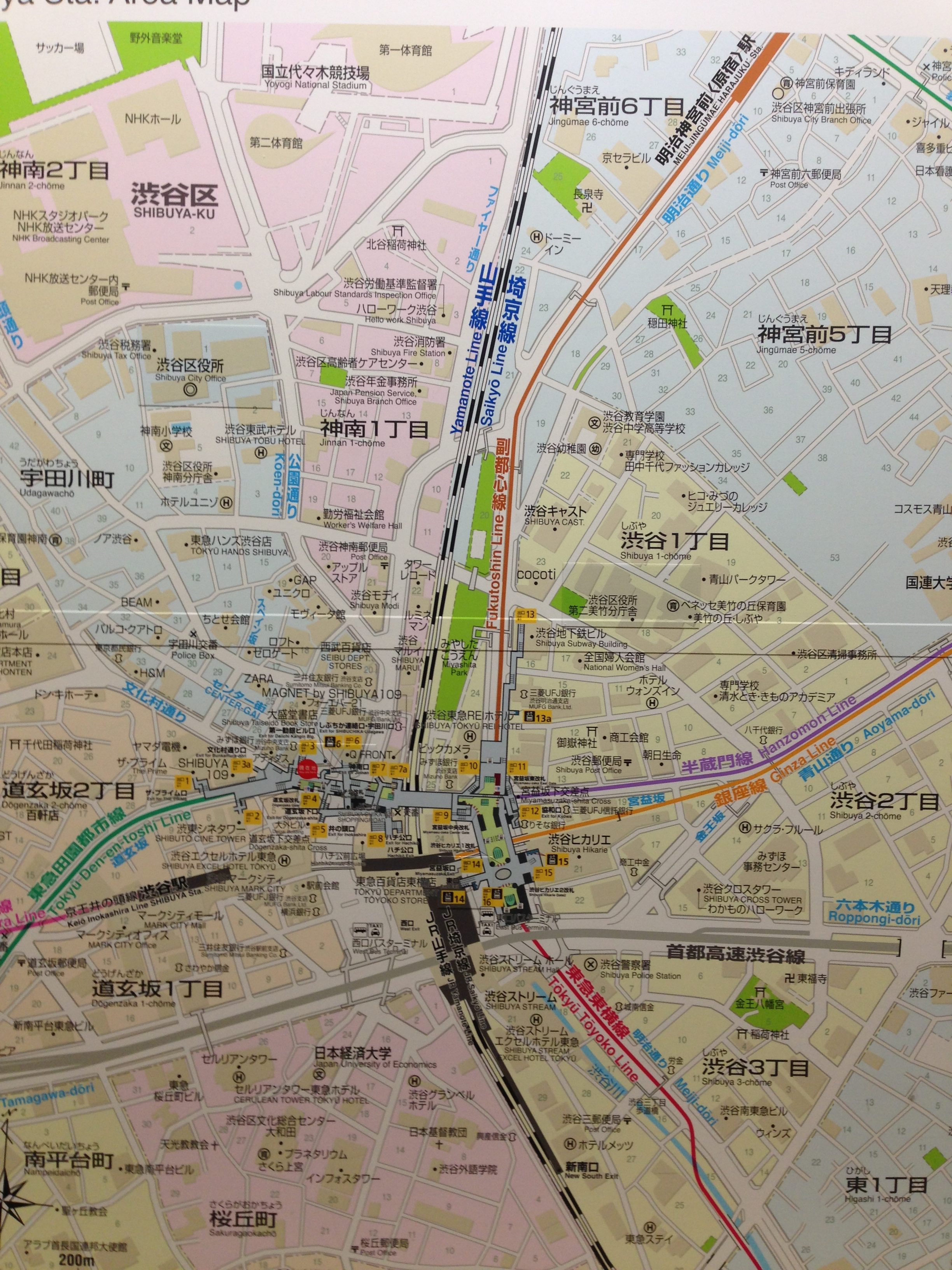 渋谷の地図